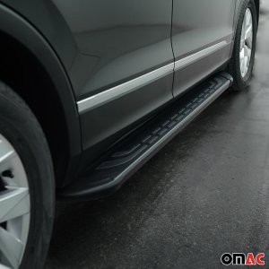Subaru Forester Side Steps - Omac - FABA Aluminium (183) - Black - '14-'18